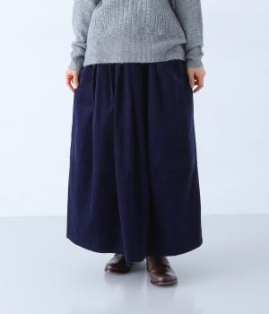 コットンコーデュロイスカート(ネイビー-F)