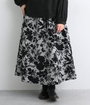 シェニールジャカードスカート