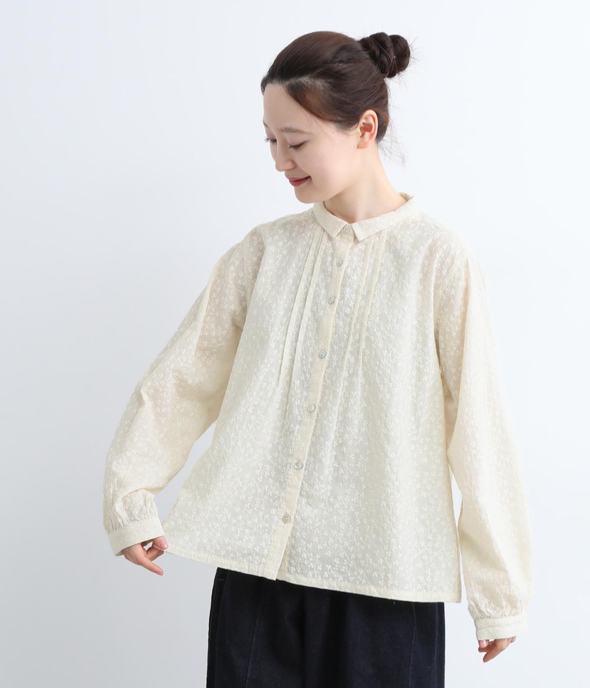 エンブロイダリーコットンブラウス(アイボリー-F)