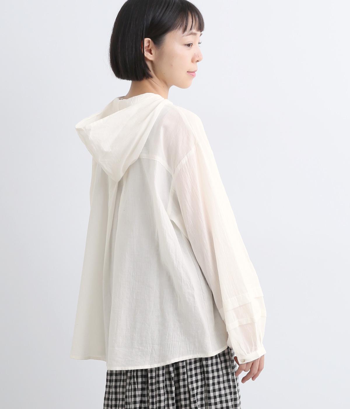 コットンクレープチュニックプルオーバー(アイボリー-F)