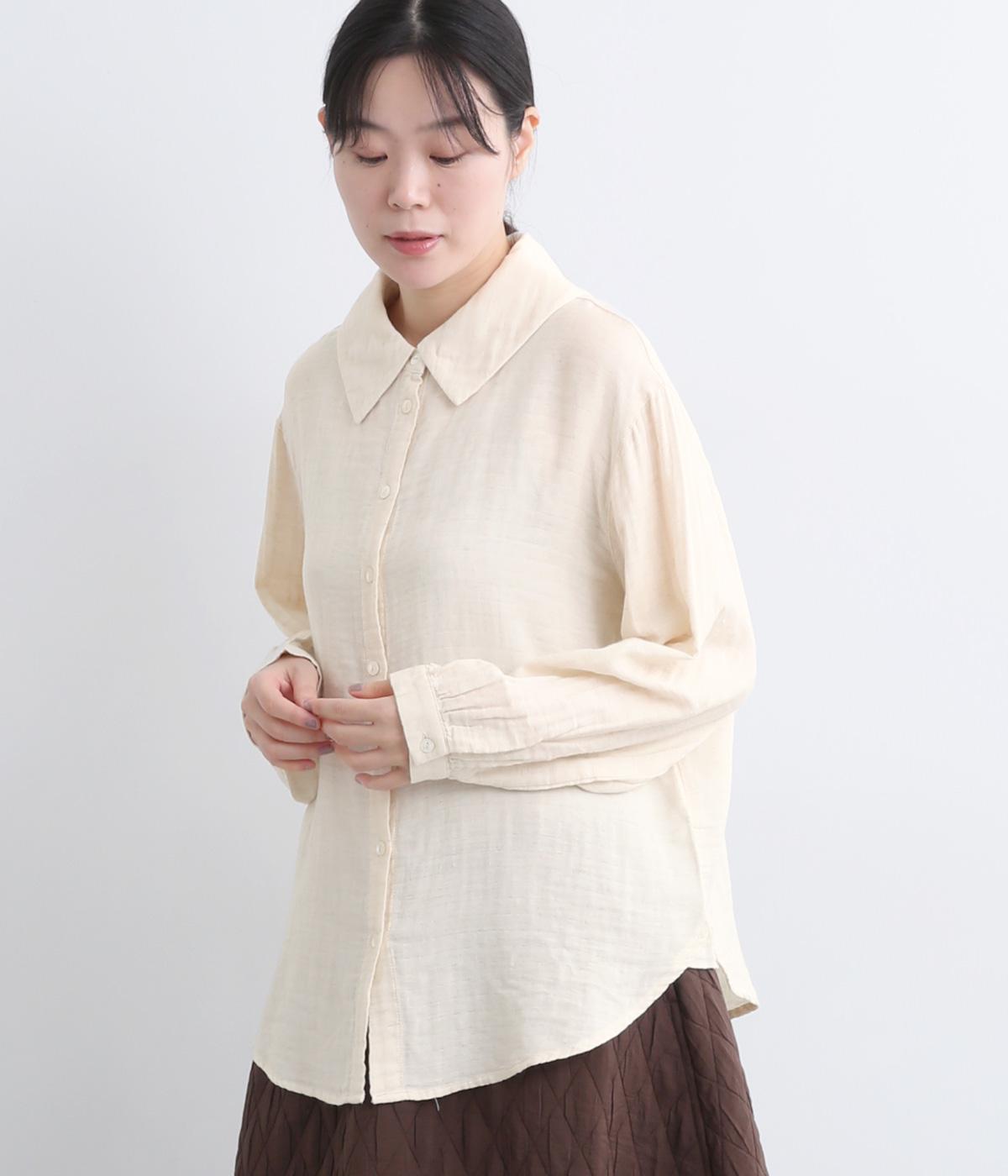 ガーゼシャンブレーチュニックブラウス(キナリ-F)