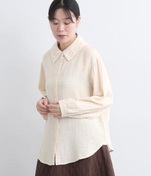 ガーゼシャンブレーチュニックブラウス(キナリ-F)