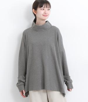 ソフティジャージハイネックチュニックプルオーバー
