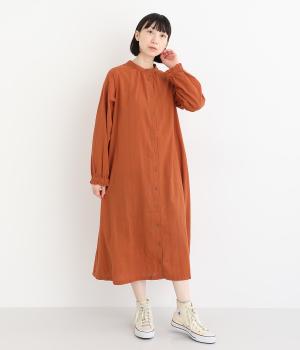 コットンドビーワンピース(オレンジ-F)