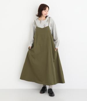 コットンソフトツイルキャミワンピース