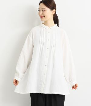 コットンガーゼチュニック(オフホワイト-F)