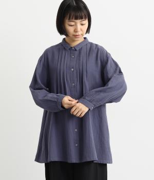 コットンガーゼチュニック(パープル-F)
