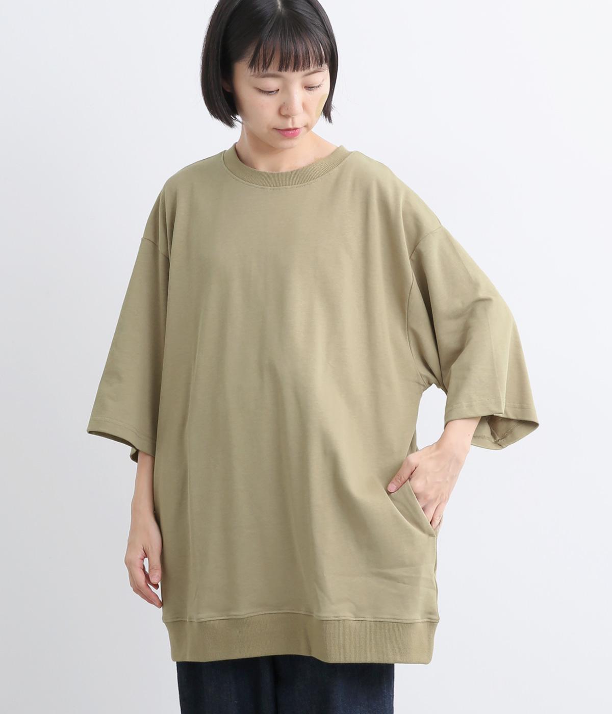 天竺チュニック(ベージュ-F)