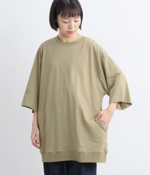 天竺チュニック(ベージュ-F)