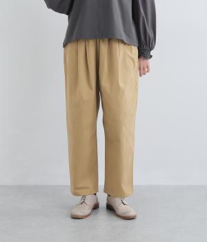 コットンツイル　ストレッチパンツ(ベージュ-F)