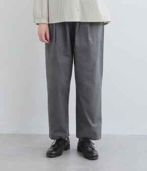 コットンツイル　ストレッチパンツ(チャコール-F)