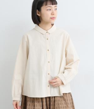 コットン　ダンガリーブラウス(キナリ-F)