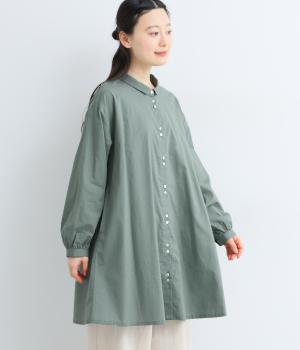 コットンローン　チュニックシャツ