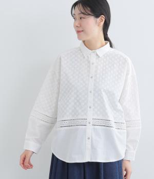エンブロイダリー　コットンブラウス