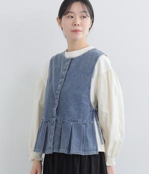 6．5OZコットンデニム　2wayベスト