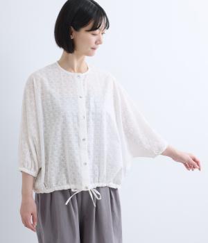 花柄刺繍カーディガン(オフホワイト-F)