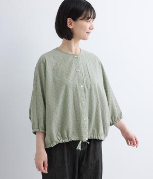 花柄刺繍カーディガン(グリーン-F)