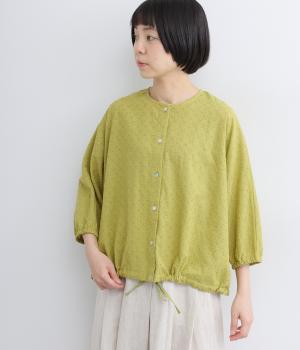 花柄刺繍カーディガン(カラシ-F)
