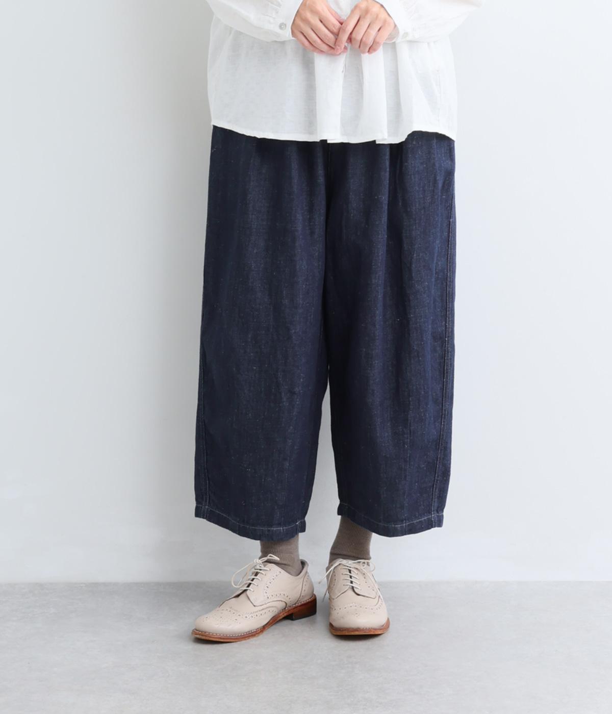 コットンリネンデニムタックパンツ｜le ciel a temps doux（ルシエル