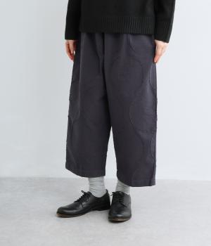 ドットジャカードパンツ（ネイビー・F）