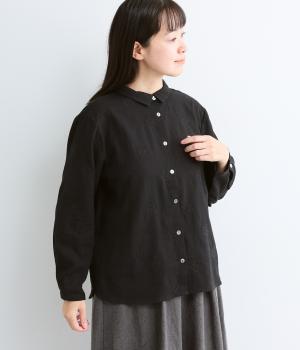 ランダムドット刺繍ブラウス（ブラック・F）