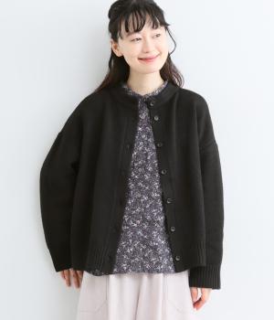 リサイクルヤーンカーディガン（ブラック・F）