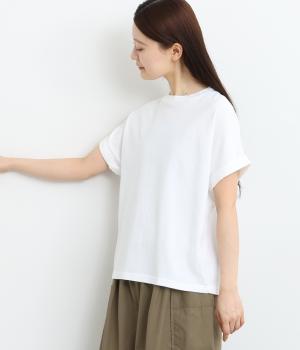 コットン空紡糸ロールアップワイドプルオーバー(ホワイト-ONESIZE)