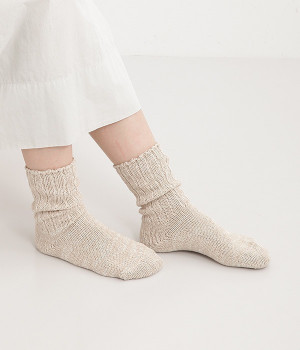 湯上りシルク靴下(サンド-ONESIZE)