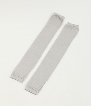 UV　内側シルクアームカバー(シルバー-ONESIZE)