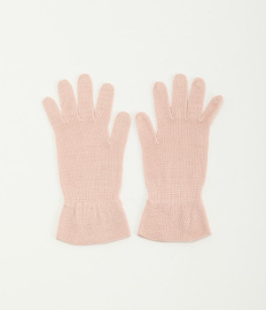 【おやすみケア】シルク100％手袋(桜色-ONESIZE)
