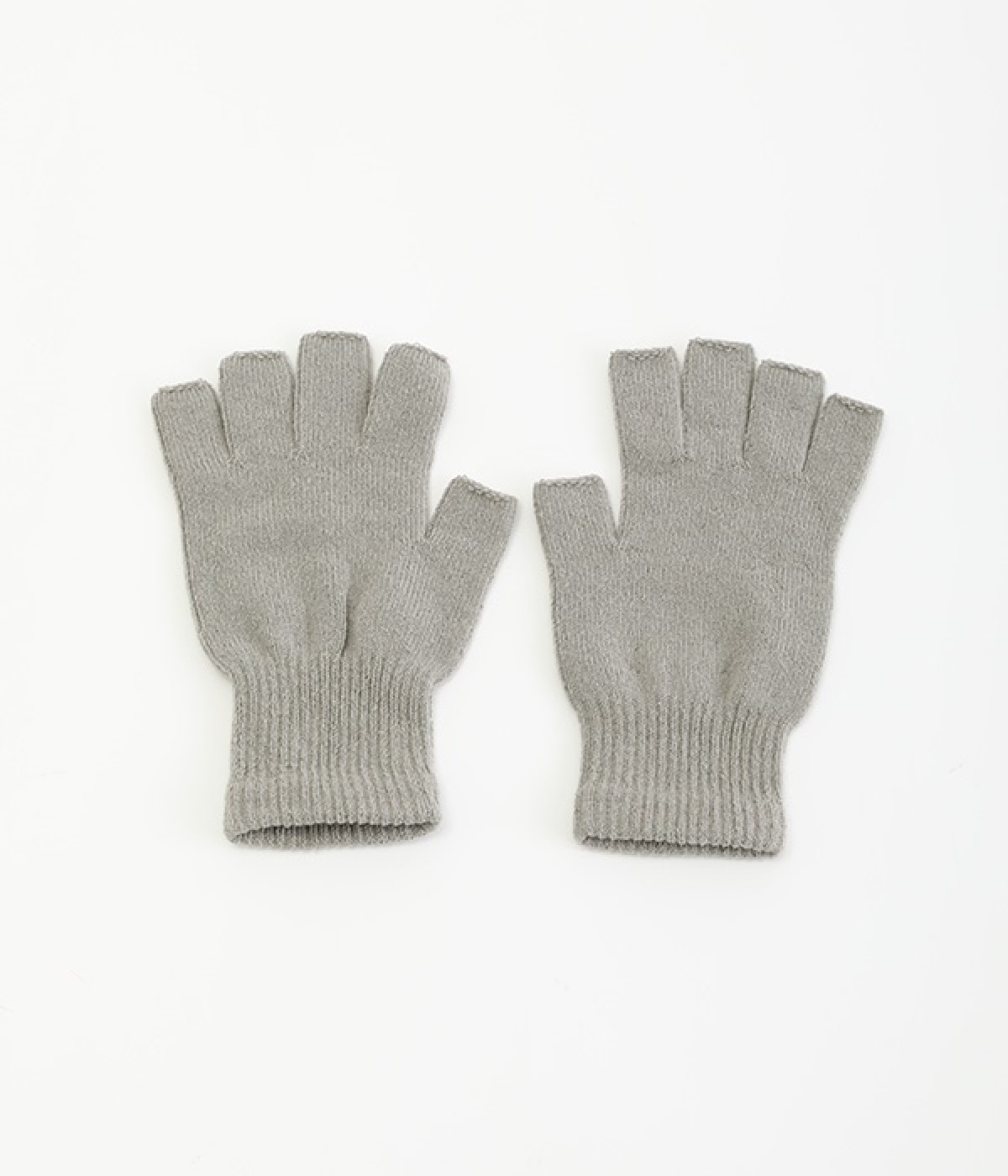 【極暖シルクシリーズ】指先開きハンドウォーマー(シルバー-ONESIZE)