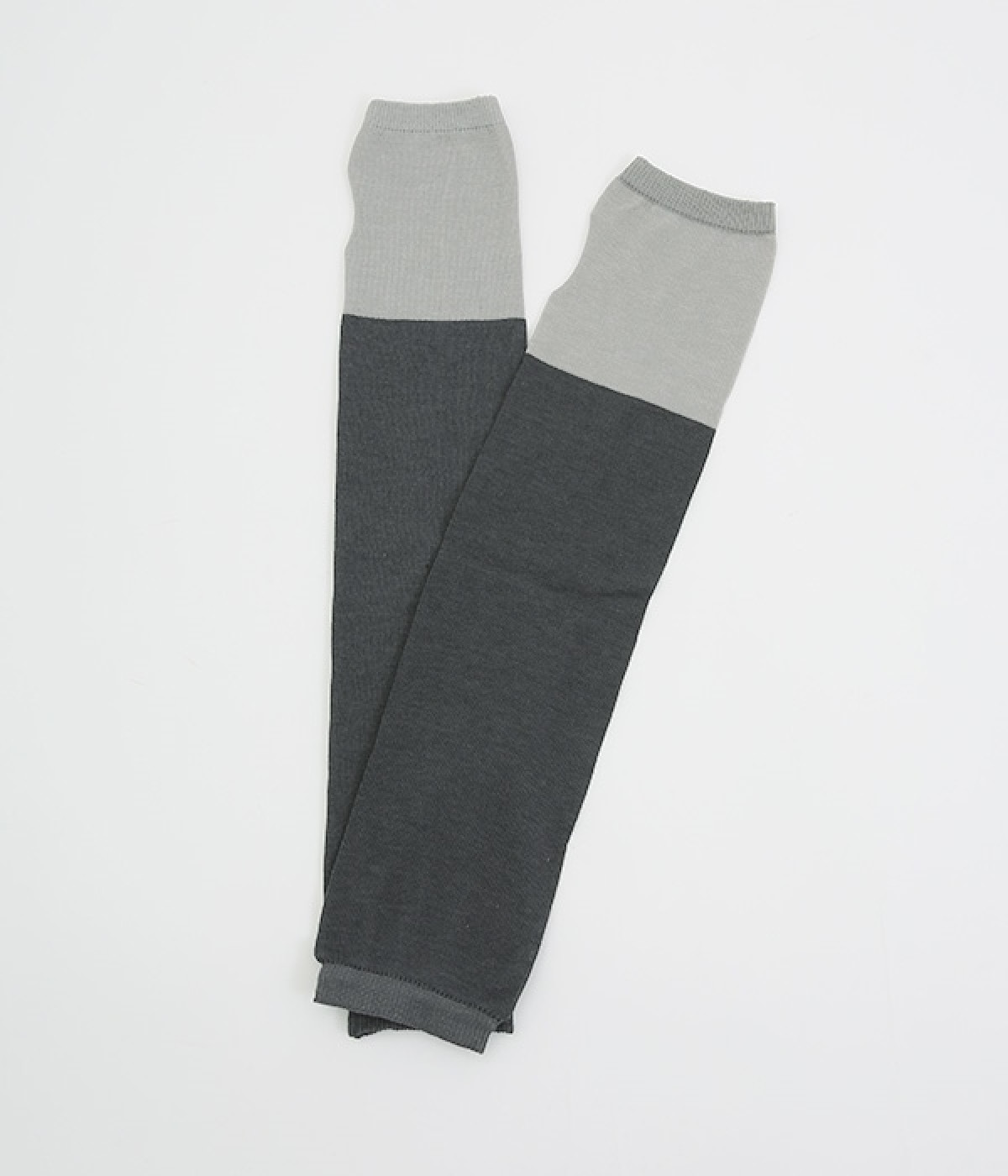 内側シルク　アームカバー　さらさらコットン(墨-ONESIZE)