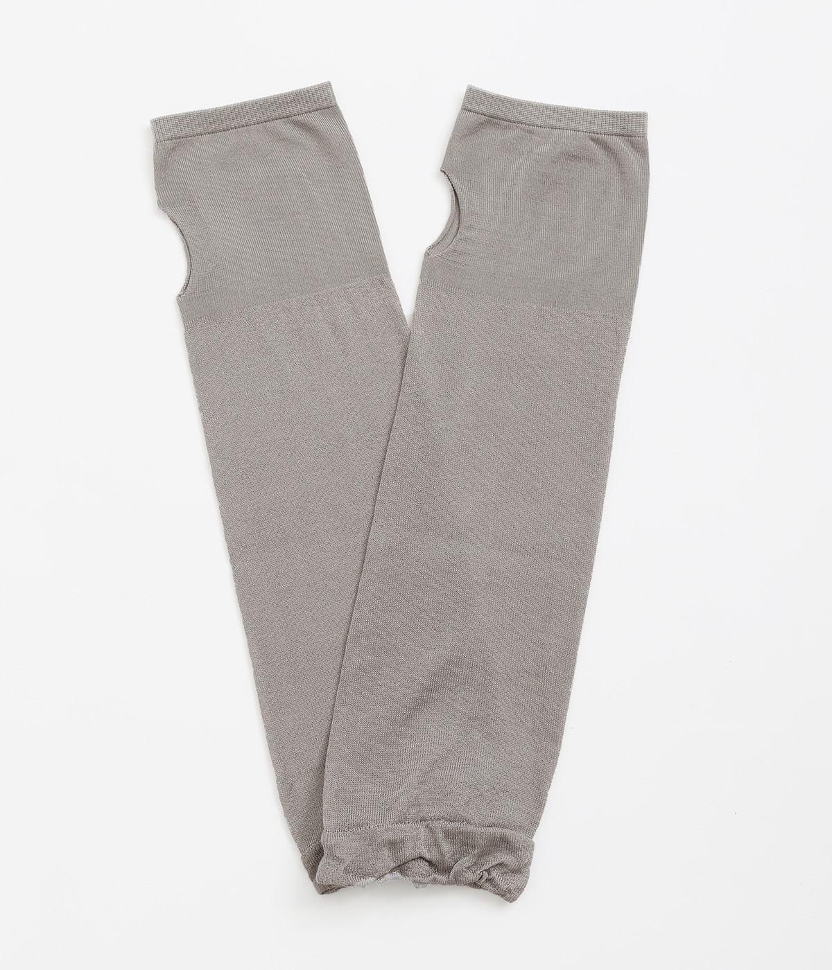 シルクのふんわりアームウォーマー(銀色-ONESIZE)