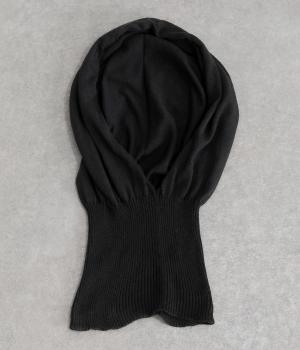 シルク混フード付きUVネックカバー