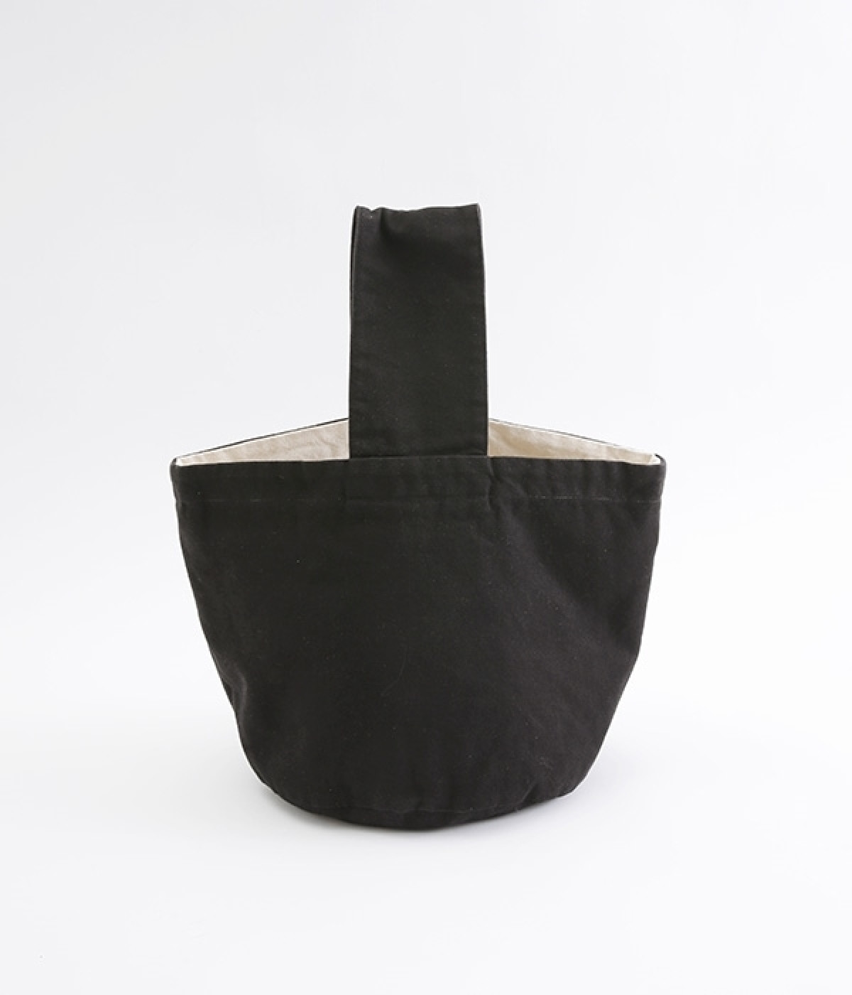 キャンバスバケットバッグスモール(ブラック-ONESIZE)