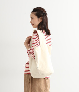 キャンバスバケットバッグミディアム(ナチュラル-ONESIZE)