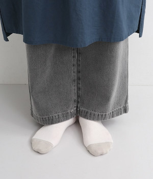 くちゴムなしコットンバイカラーソックス