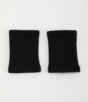 コットンパイルフットバンド(ブラック-ONESIZE)