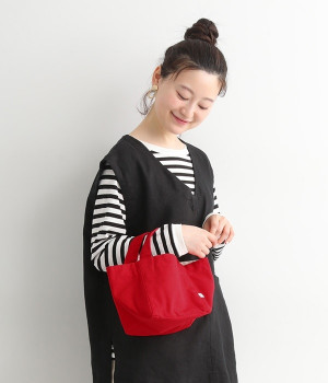 キャンバスキューブトート　ミニ(レッド-ONESIZE)