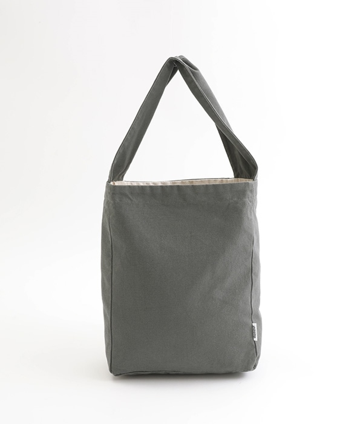 キャンバスシングルトート(グレー-ONESIZE)