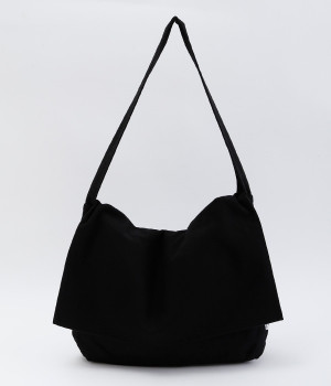 キャンバスメールバッグ(ブラック-ONESIZE)