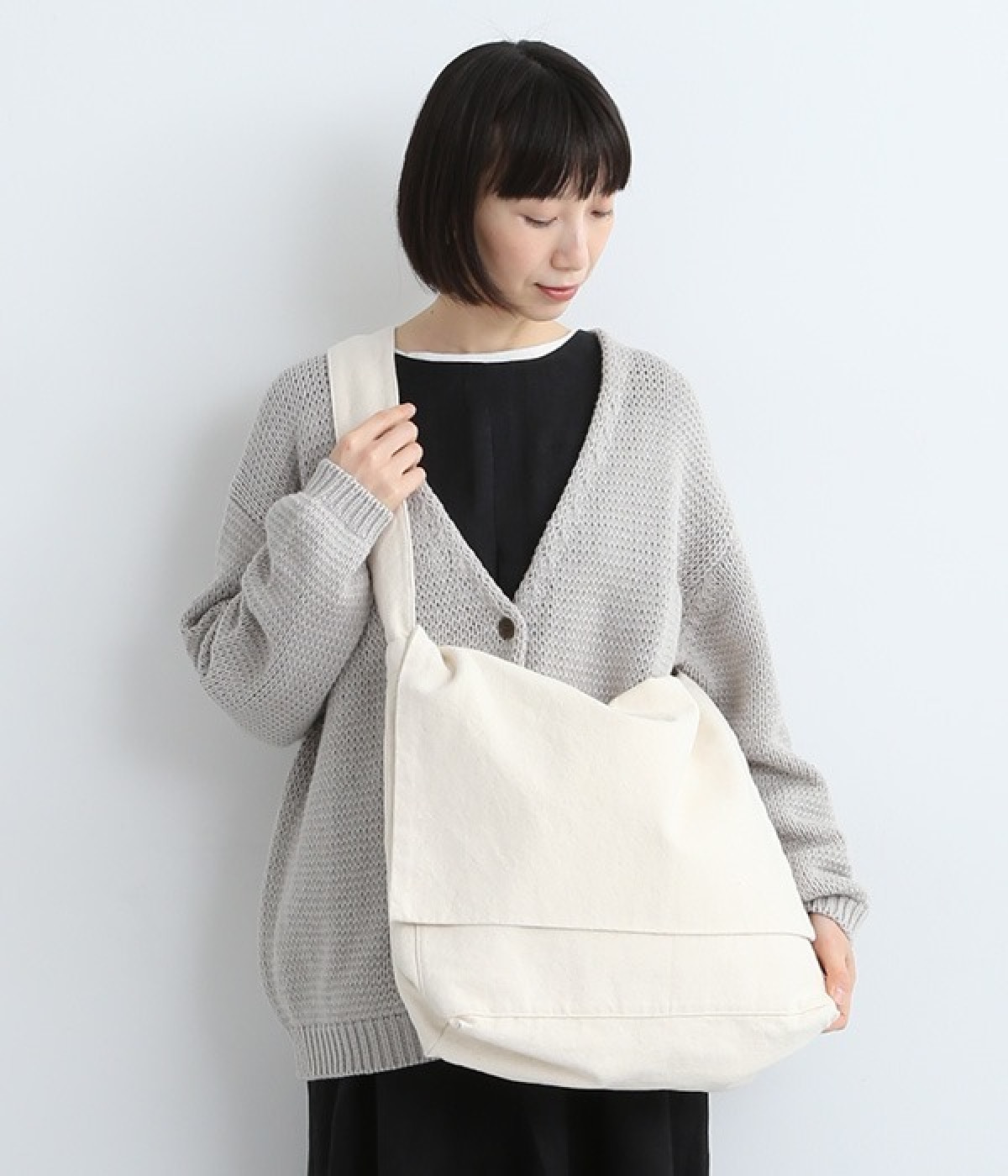 キャンバスメールバッグ(ナチュラル-ONESIZE)