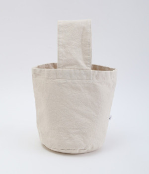 キャンバスバケットバッグミニ(ナチュラル-ONESIZE)