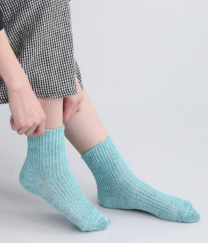 リネンショートソックス