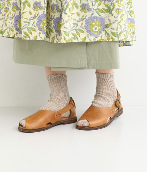 リネンショートソックス(ナチュラル-ONESIZE)