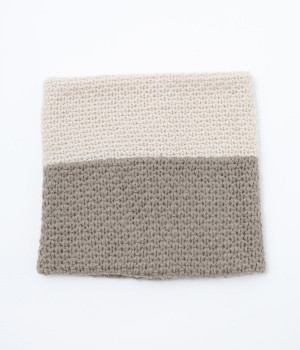 ネックウォーマー(バイカラー/モカ-ONESIZE)