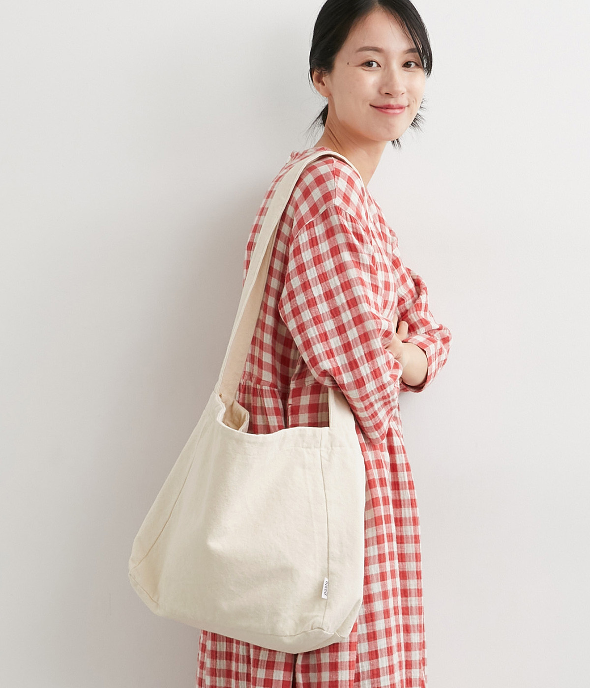 キャンバス　ショルダーバッグ(ナチュラル-ONESIZE)