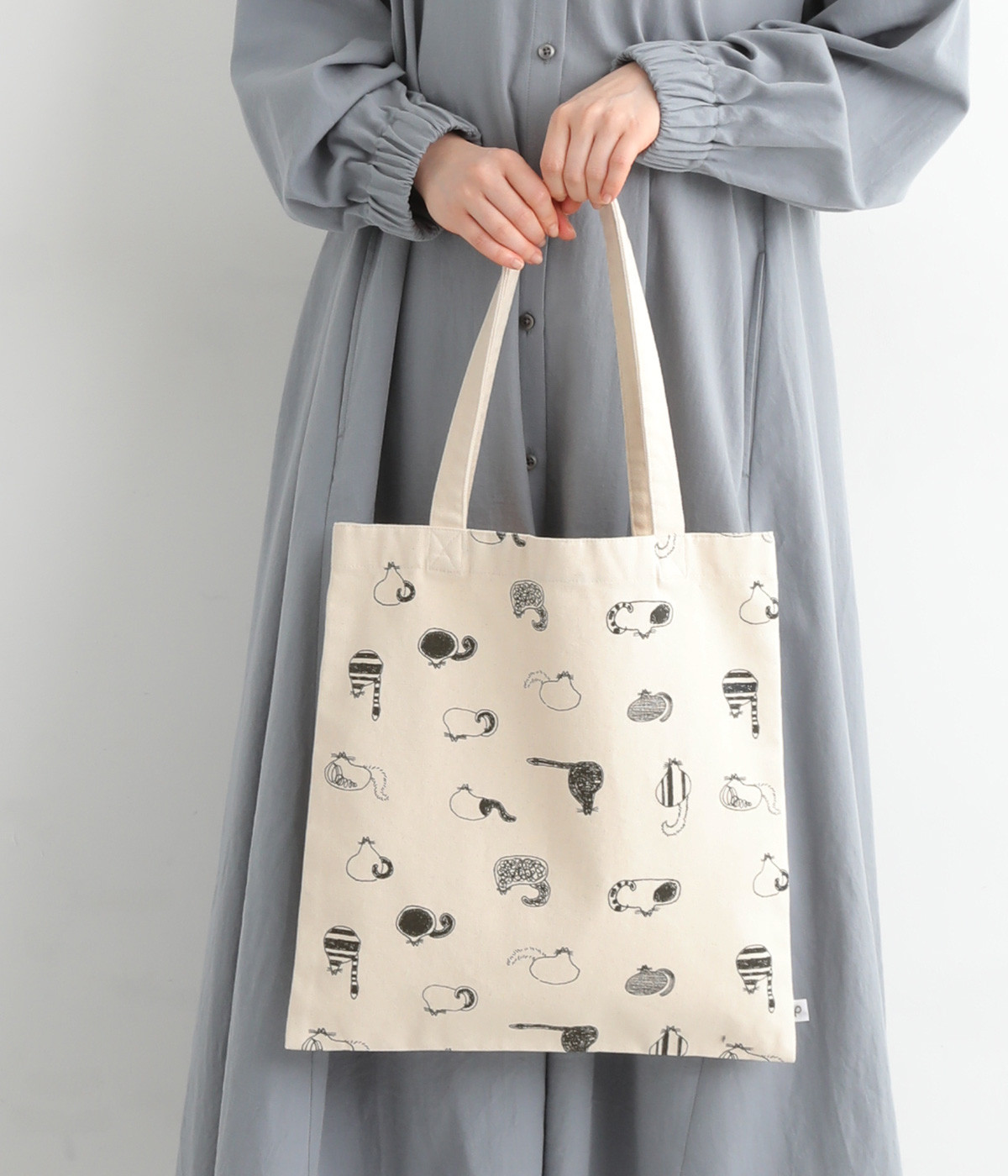 【maboさんコラボ】キャンバスプリント　トートバッグ(カラー1-ONESIZE)