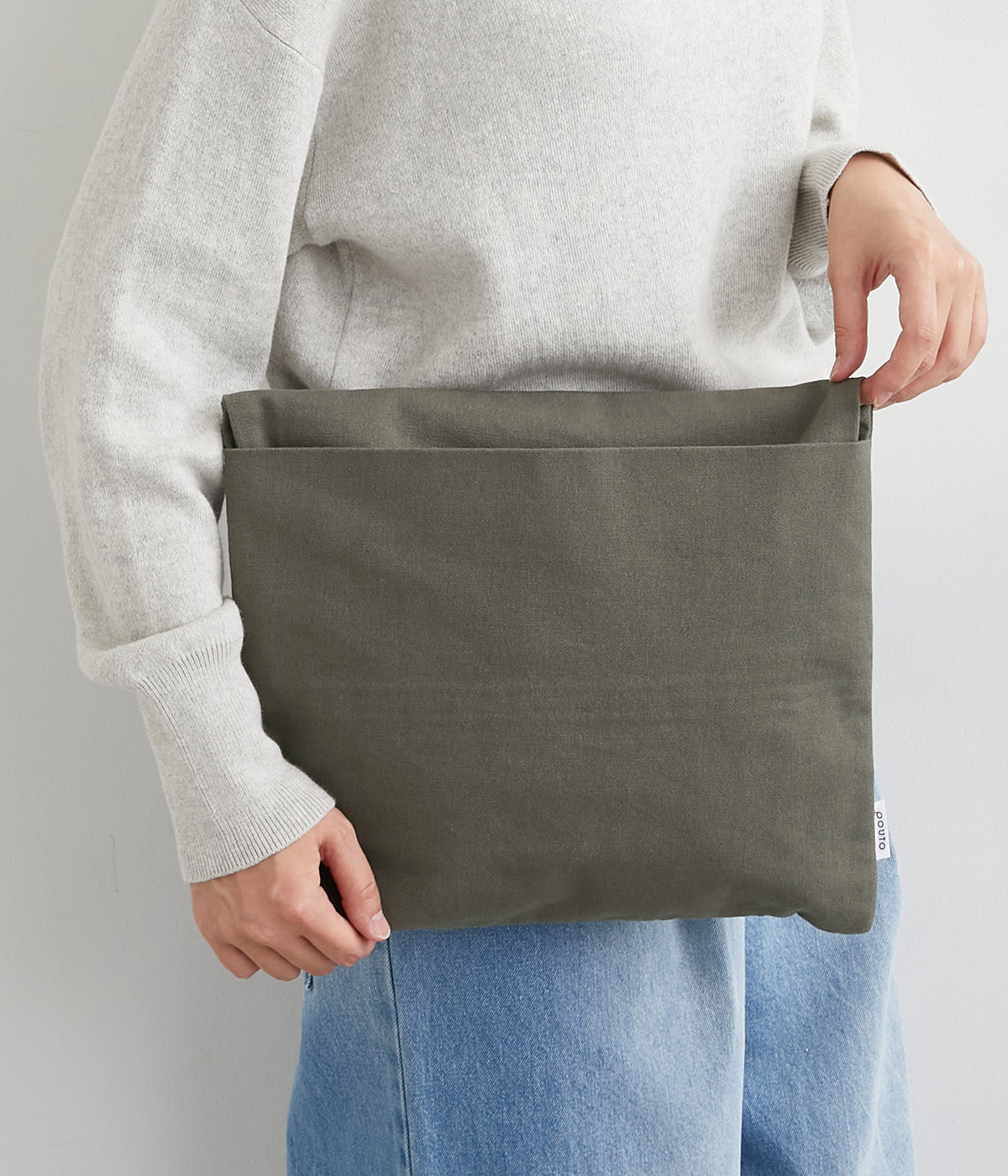 キャンバス　マルチケースラージ(グレー-ONESIZE)