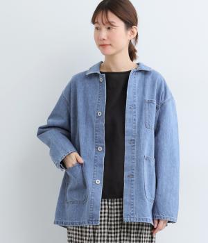 デニムカバーオール(ライトブルー-F)